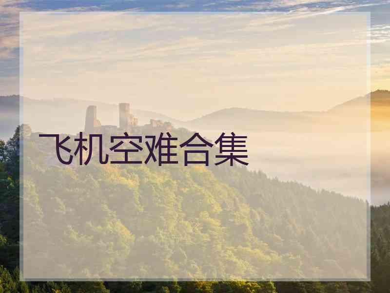 飞机空难合集