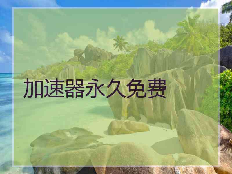 加速器永久免费