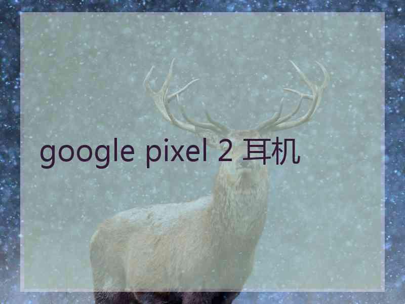 google pixel 2 耳机
