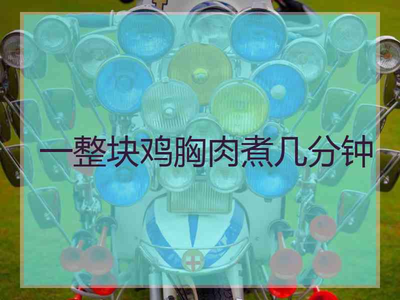 一整块鸡胸肉煮几分钟