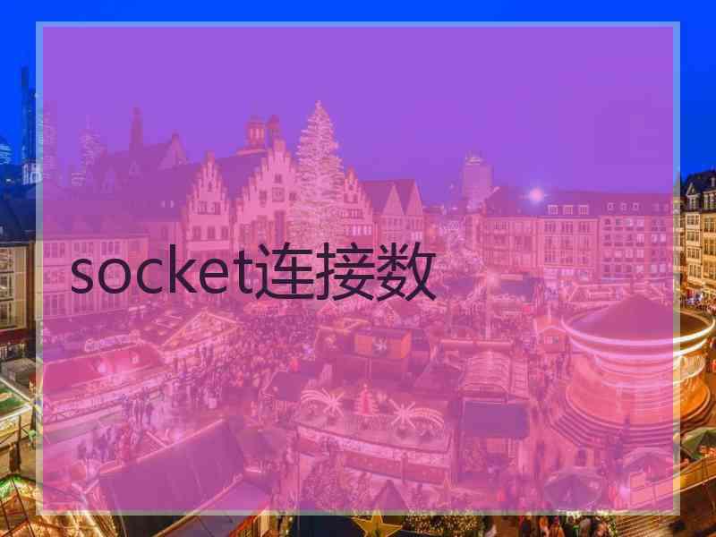 socket连接数